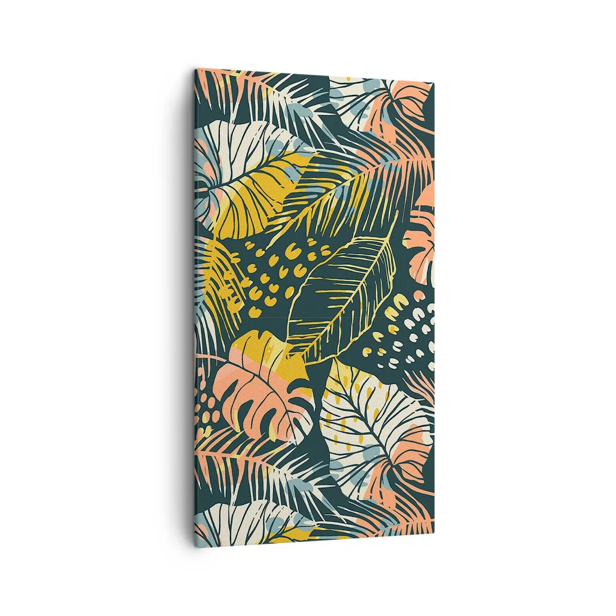 Canvas picture - Leafy Fantasy - 45x80 cm