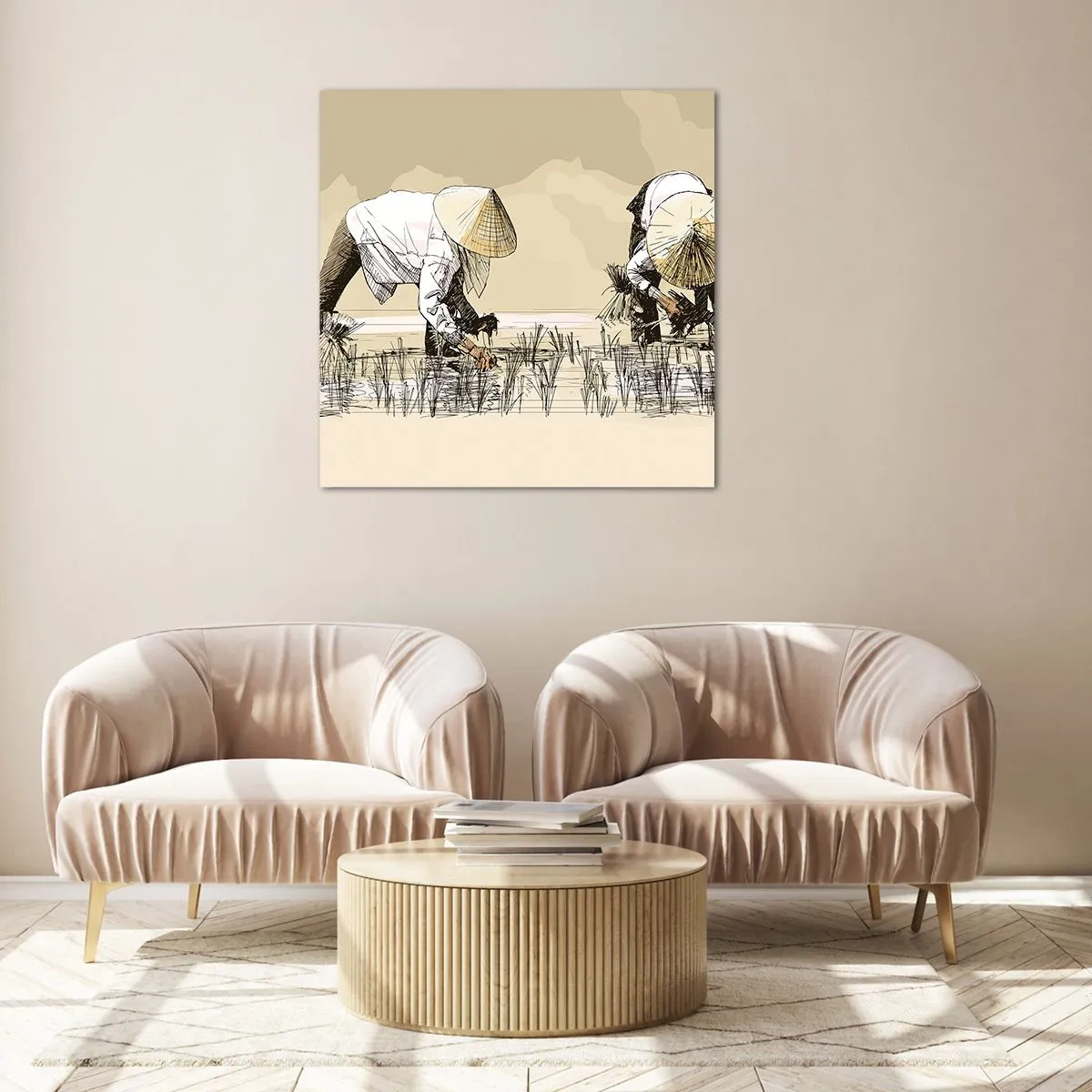 Glass picture - Good Harvest - 70x70 cm