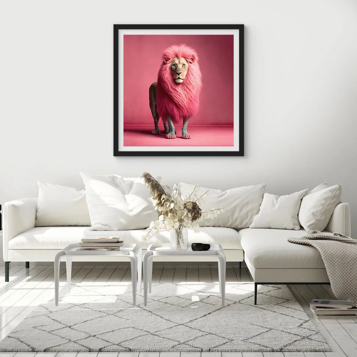 Poster in black frame - And You're Not Scared Anymore - 60x60 cm