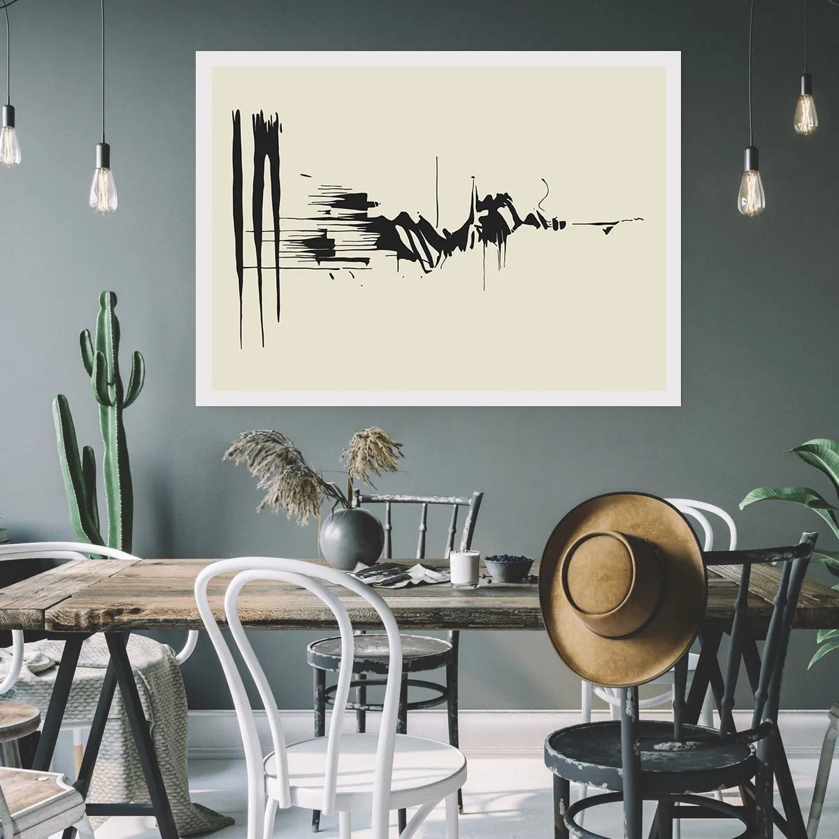 Poster - Hasty Abstract - 91x61 cm