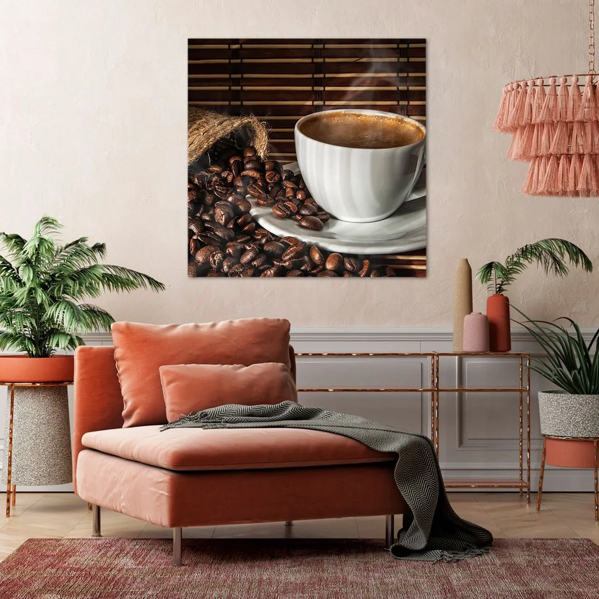 Canvas picture - Blackness of Coal, Clarity of Diamond - 50x50 cm