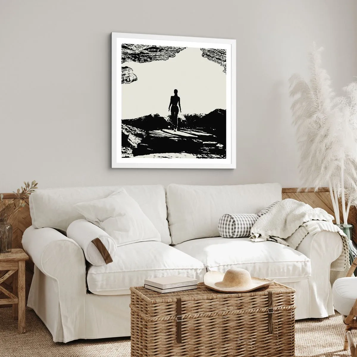 Poster in white frmae - New Look - 40x40 cm