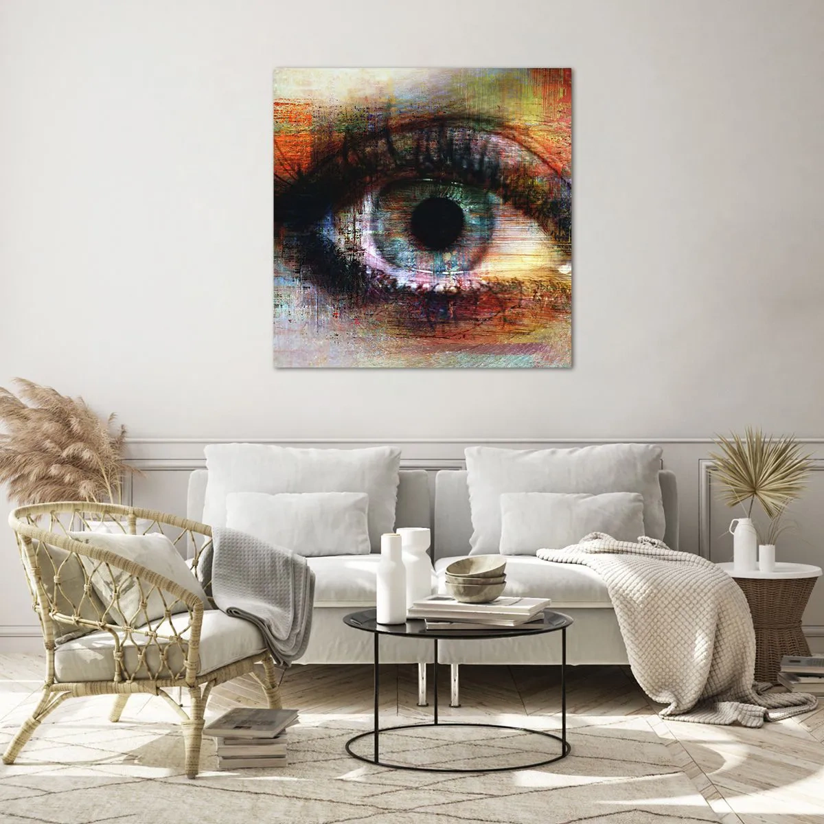 Glass picture - You Can See Inside the Soul - 30x30 cm