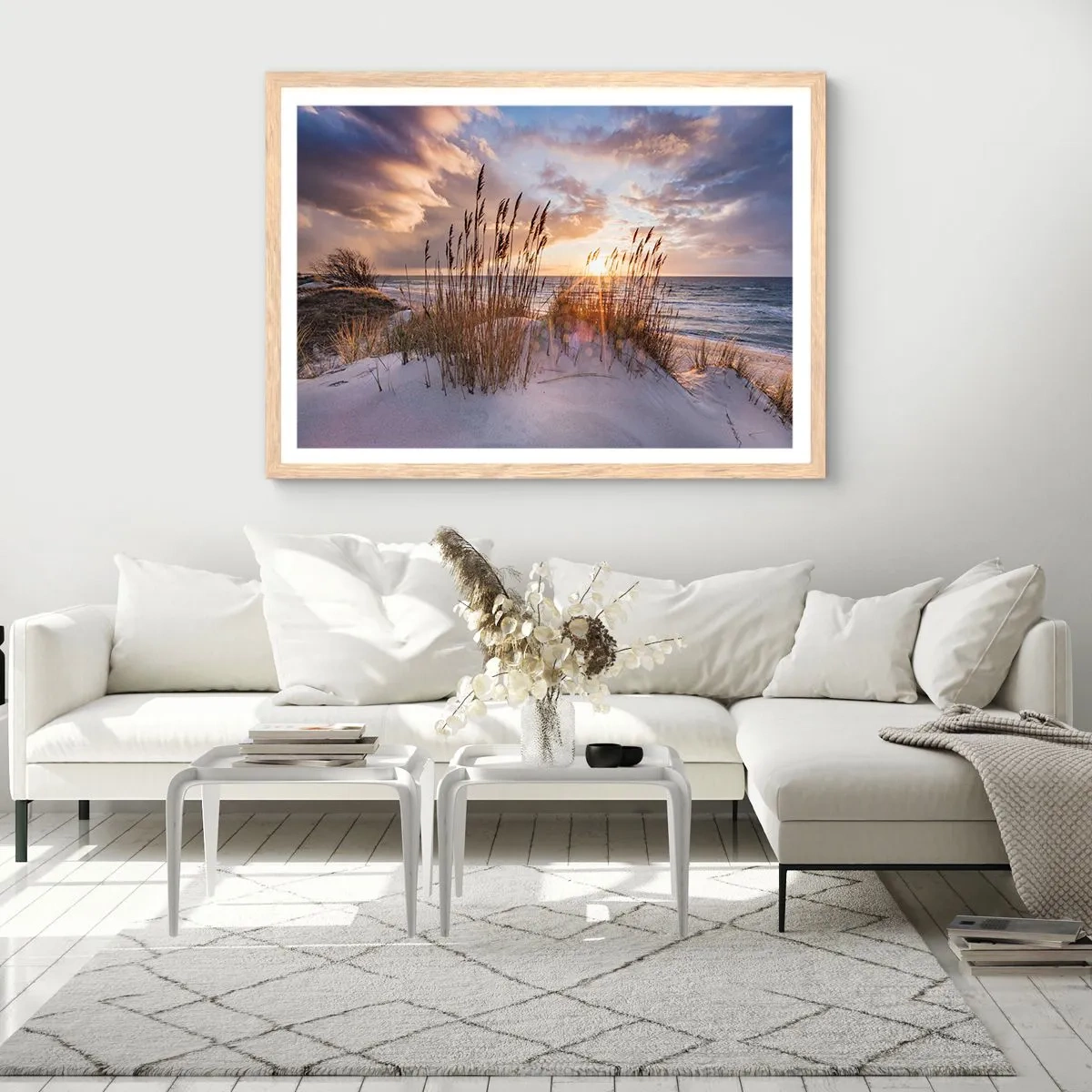 Poster in light oak frame - Farewell to the Sun and Wind - 70x50 cm