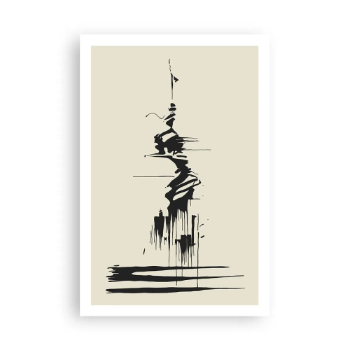 Poster - Hasty Abstract - 61x91 cm