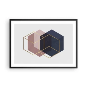 Poster in black frame - Power of Simplicity - 70x50 cm