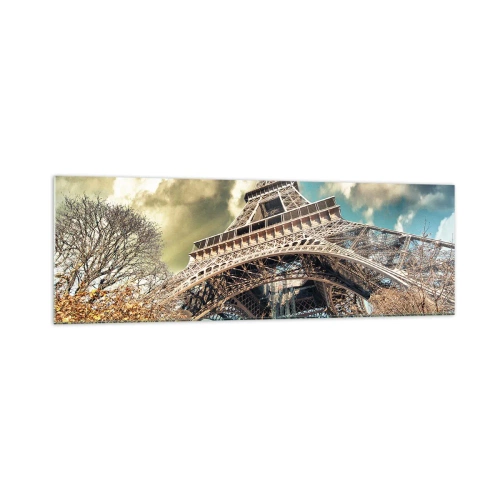 Glass picture - And in Autumn in Paris… - 160x50 cm