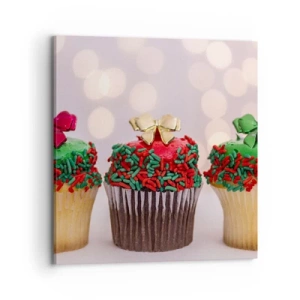 Canvas picture - Cakes with a Bow - 70x70 cm