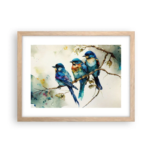 Poster in light oak frame - Is It Offended? - 40x30 cm