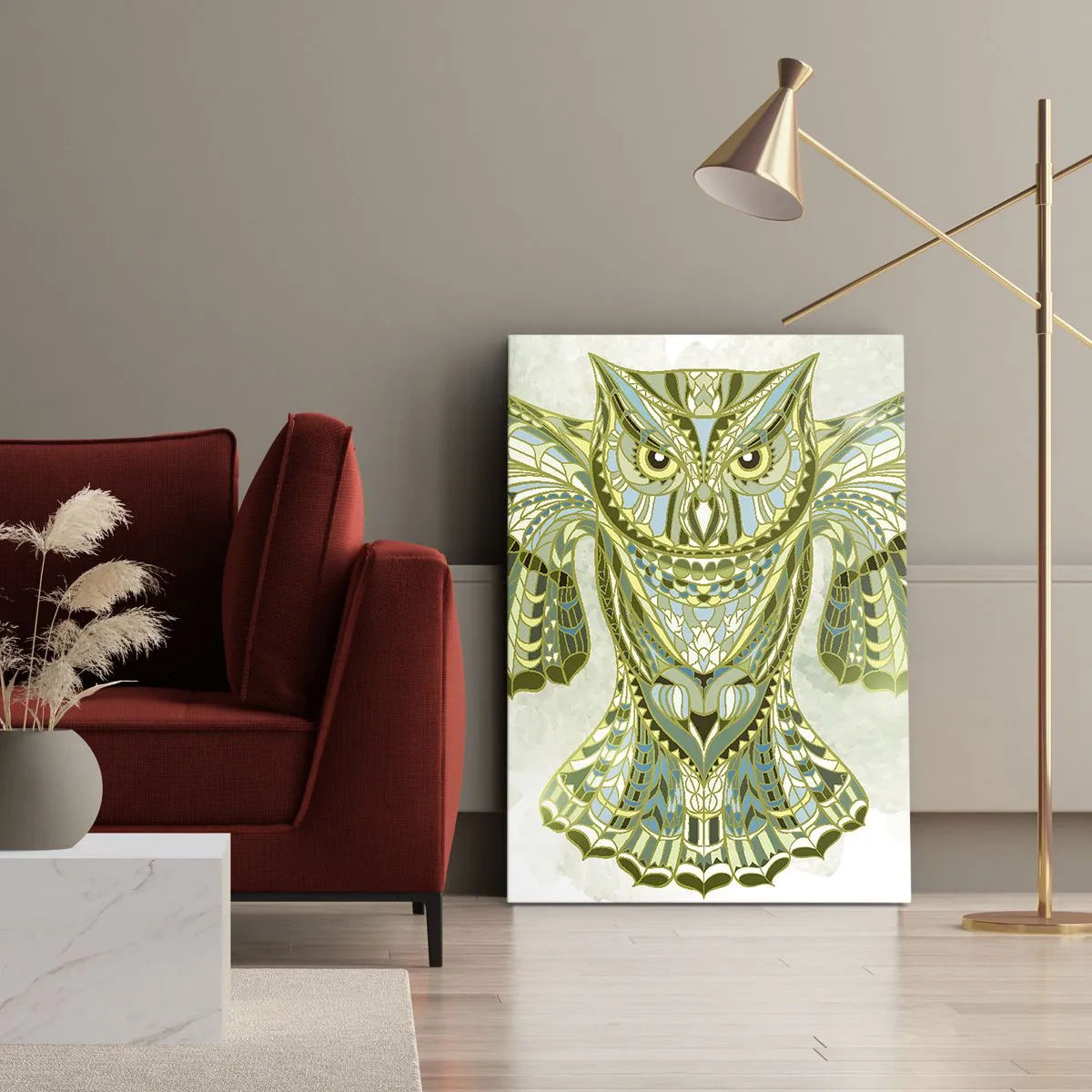 Canvas picture - From a Celtic Sacred Grove - 45x80 cm