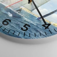 Clock face with numbers