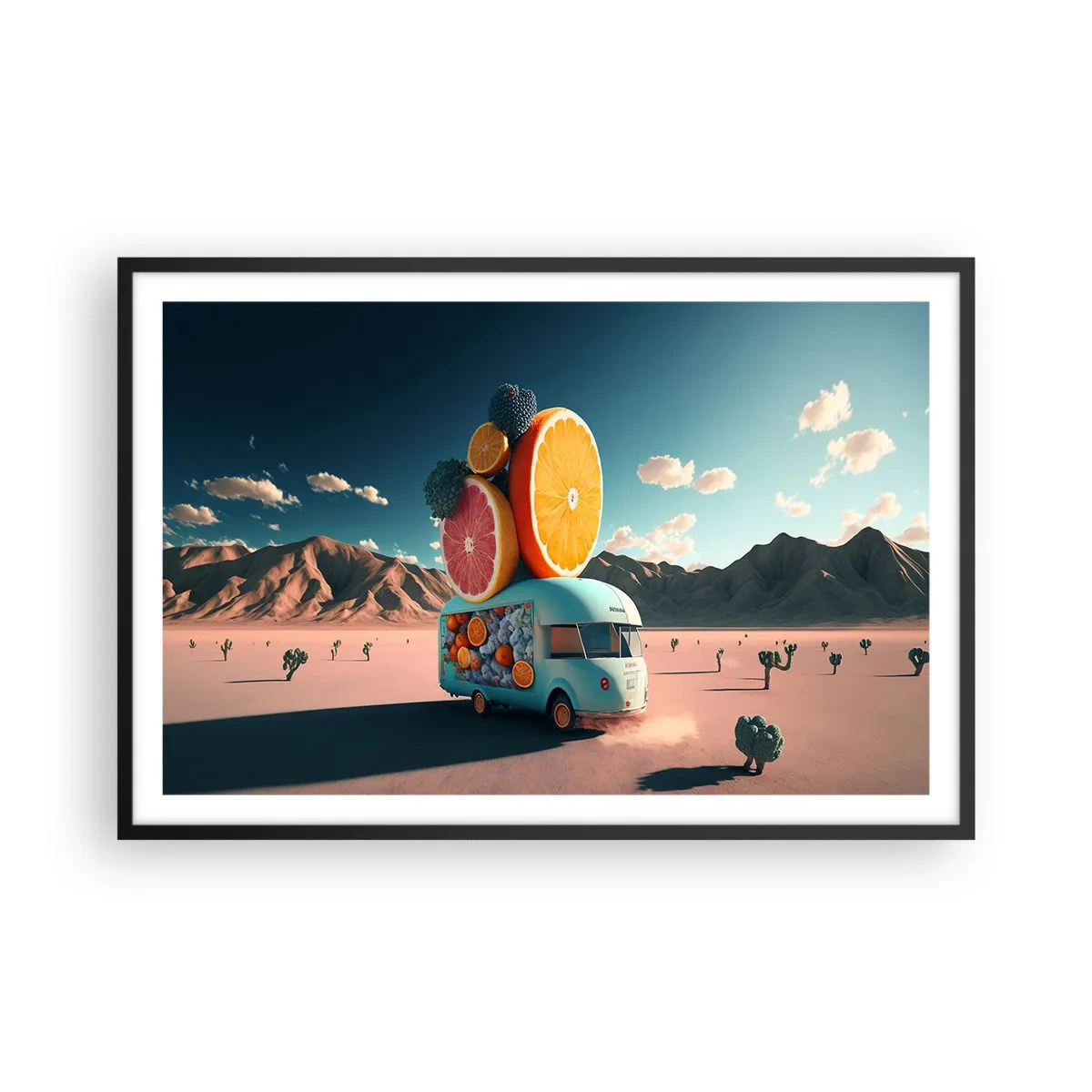 Poster in black frame - Taste of Holidays - 91x61 cm