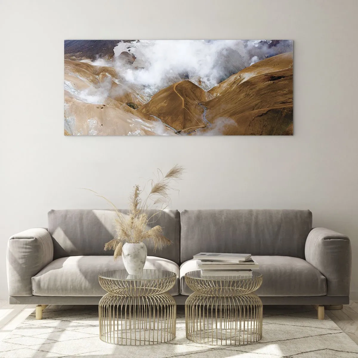 Glass picture - Severe Beauty of Iceland - 120x50 cm