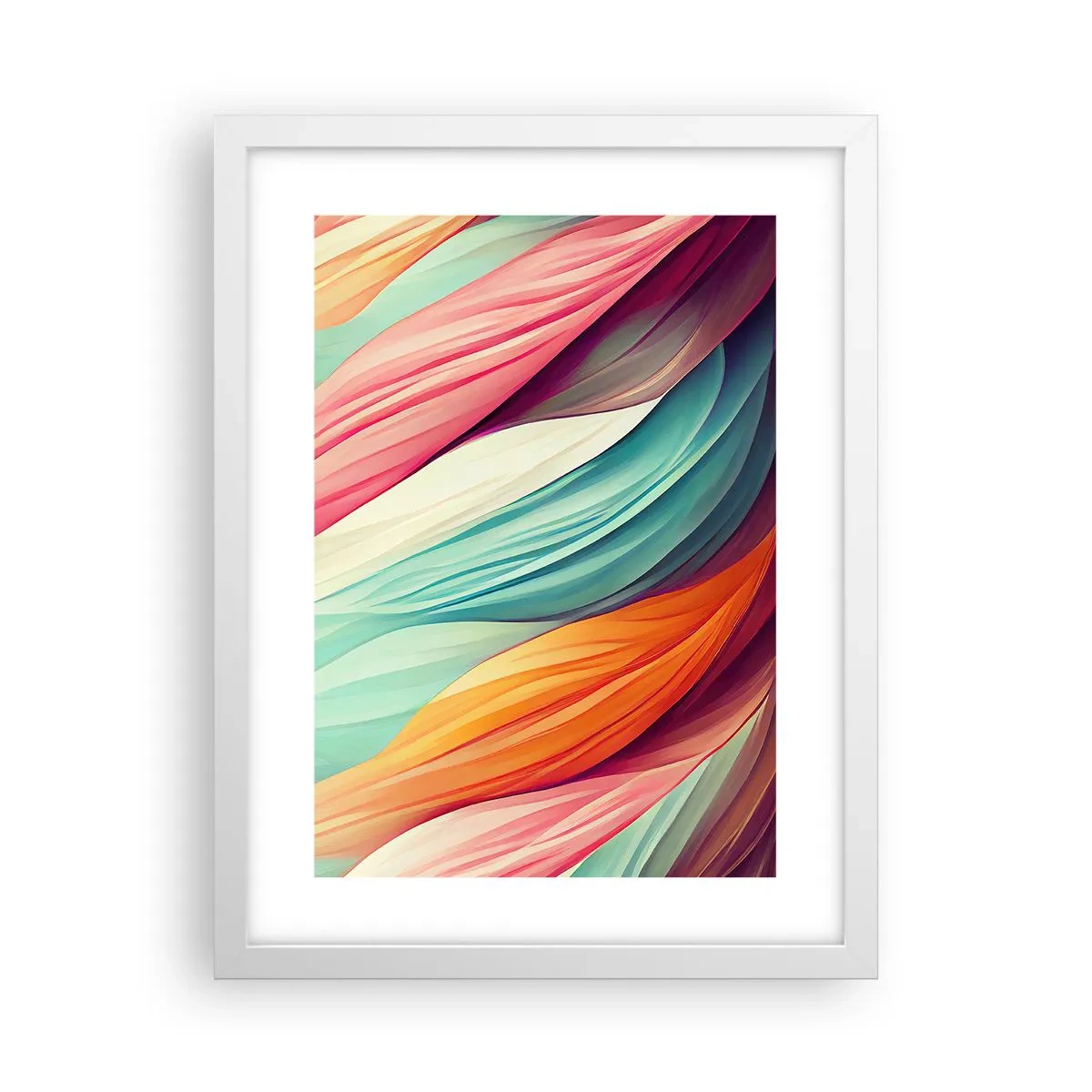 Poster in white frmae - Rainbow Knot - 30x40 cm