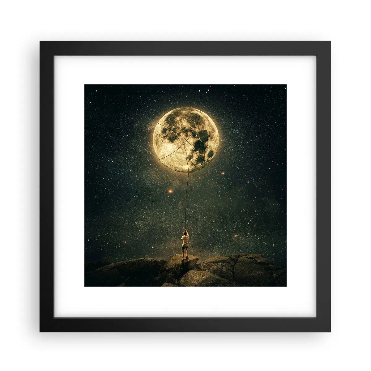 Poster in black frame - One that Stole the Moon - 30x30 cm