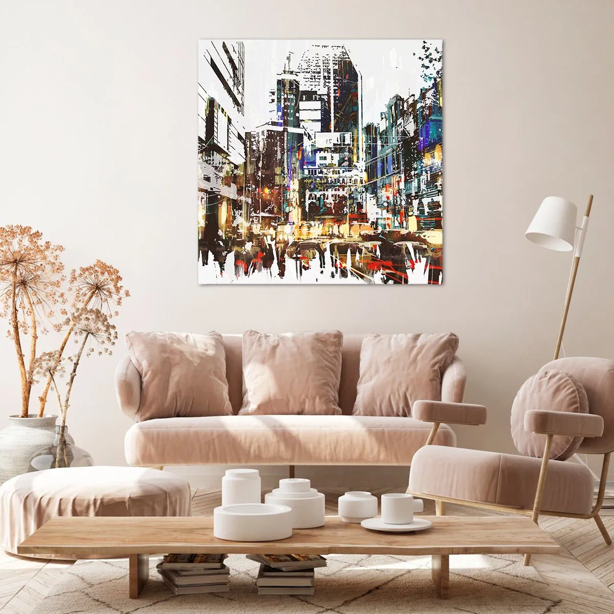 Canvas picture - Sparkling City - 70x70 cm