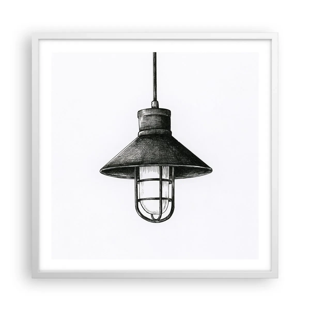 Poster in white frmae - Like In the Old Days… - 60x60 cm