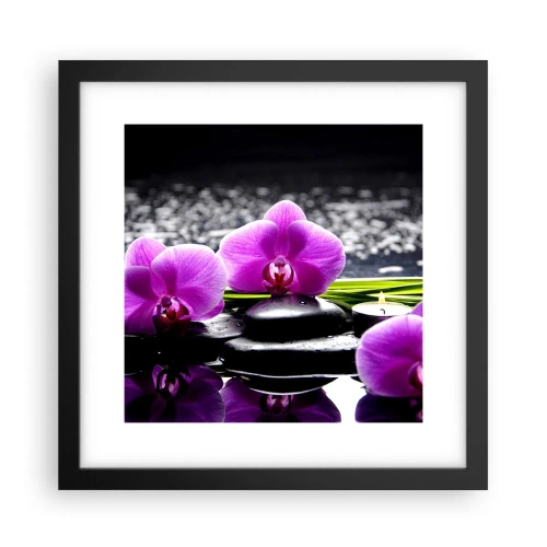 Poster in black frame - Drowning in Peace and Quiet - 30x30 cm