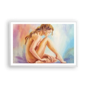 Poster in white frmae - Nude of Youth - 91x61 cm