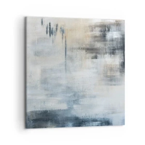 Canvas picture - Behind the Curtain of Blue - 50x50 cm