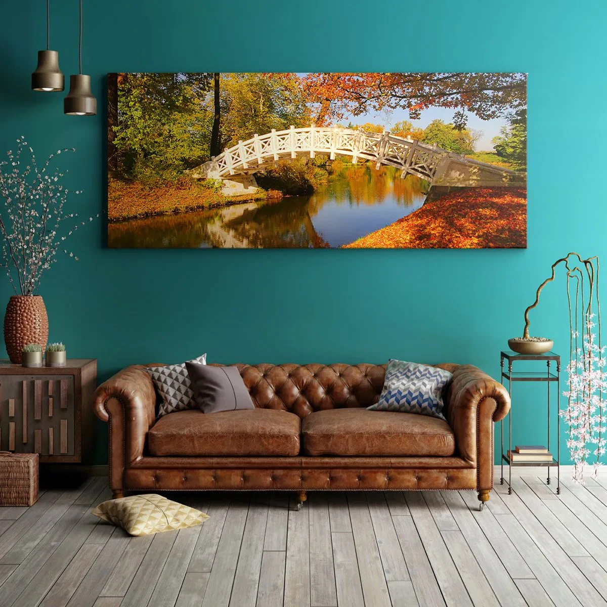 Canvas picture - On a White Bridge of Sighs - 140x50 cm