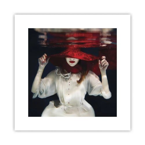 Poster - Mysterious Woman - 30x30 cm