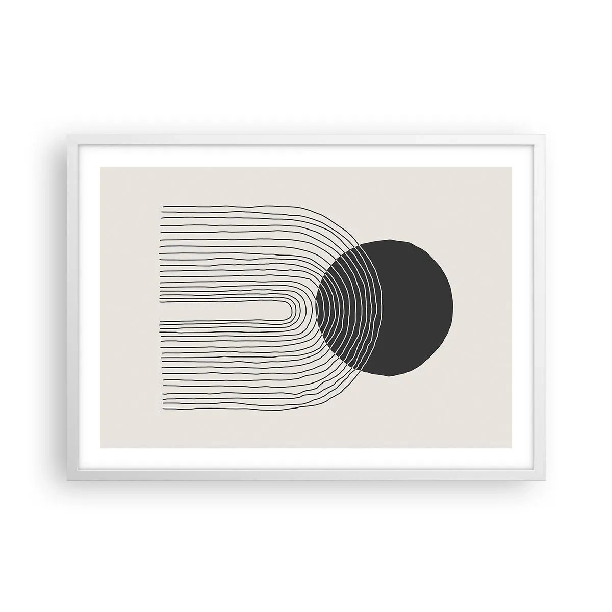 Poster in white frmae - Trembling and Certainty - 70x50 cm