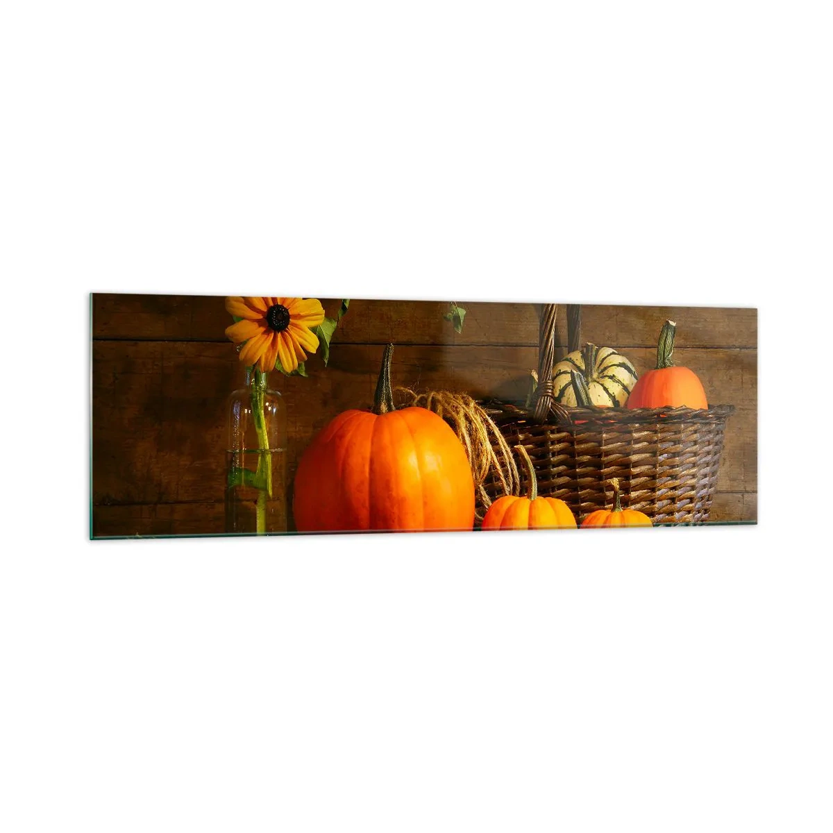 Glass picture - Rustic Composition - Fruit of Autumn - 160x50 cm