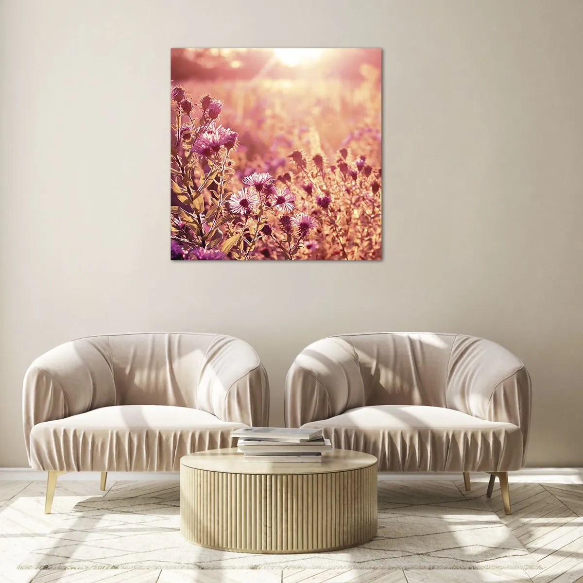 Glass picture - Before Summer Goes - 30x30 cm