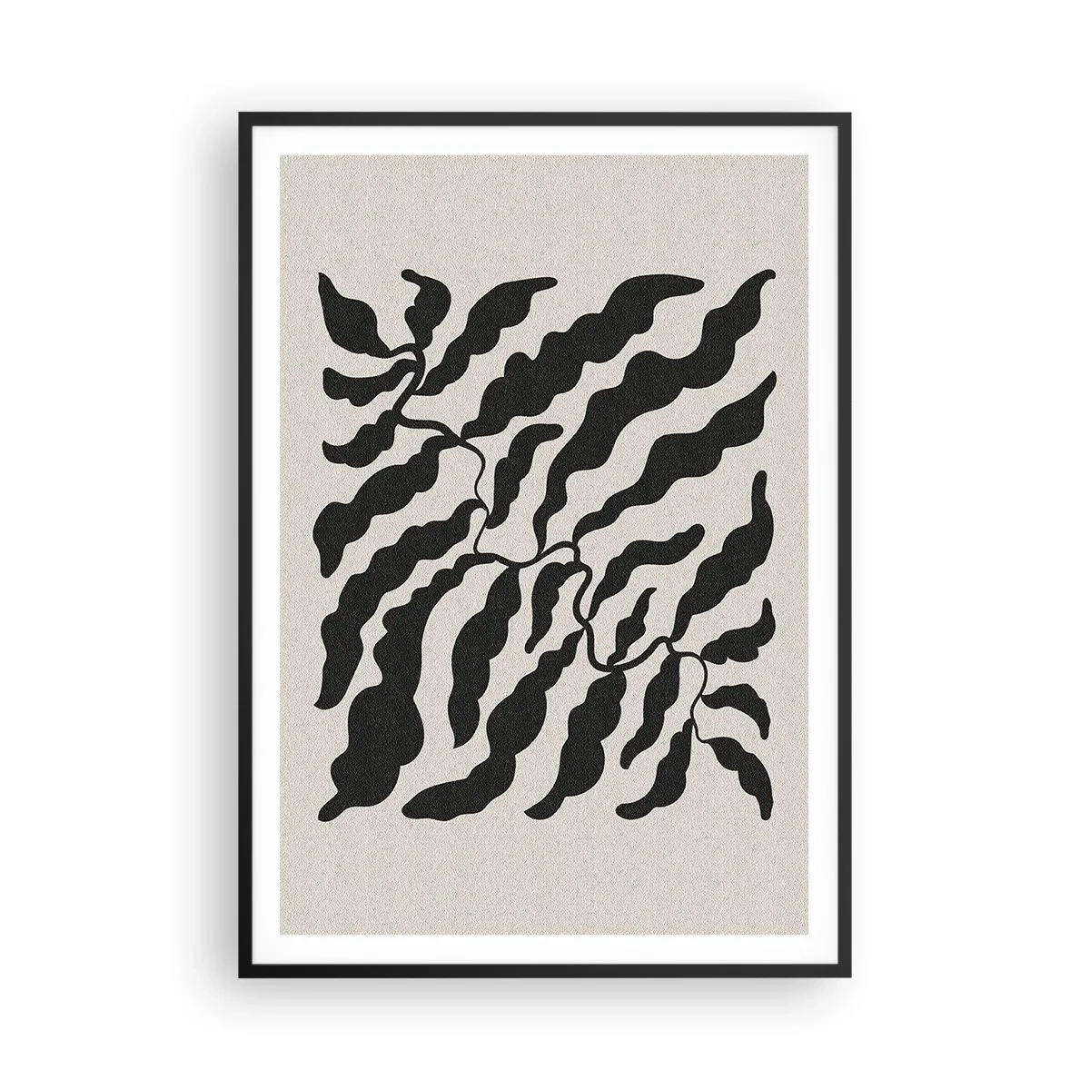 Poster in black frame - Nature of a Square - 70x100 cm