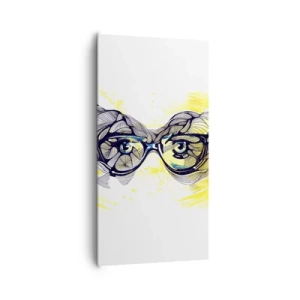 Canvas picture - Through Blue Glasses - 65x120 cm