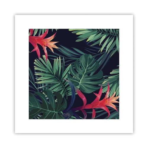 Poster - Burn in Green - 30x30 cm