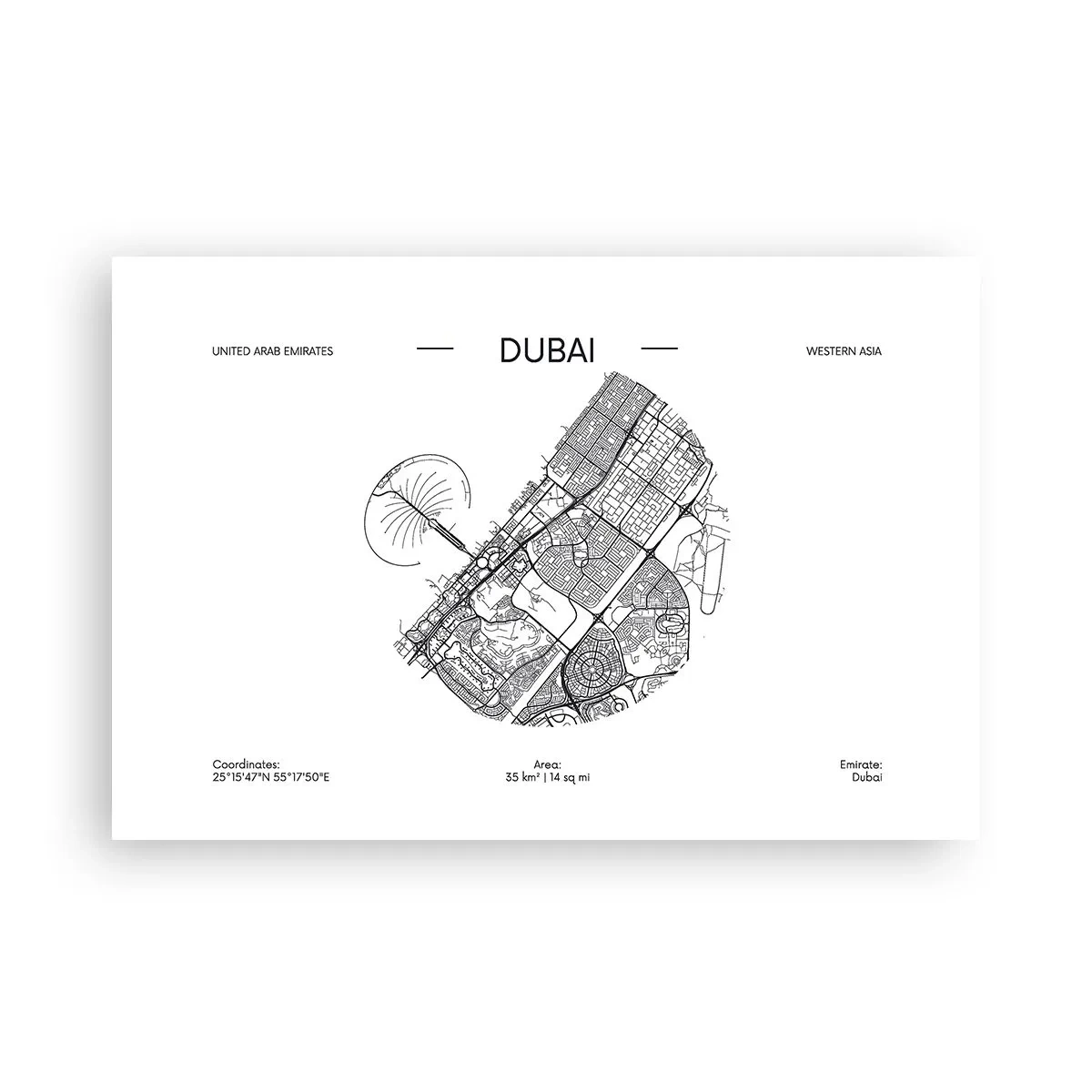 Poster - Anatomy of Dubai - 91x61 cm
