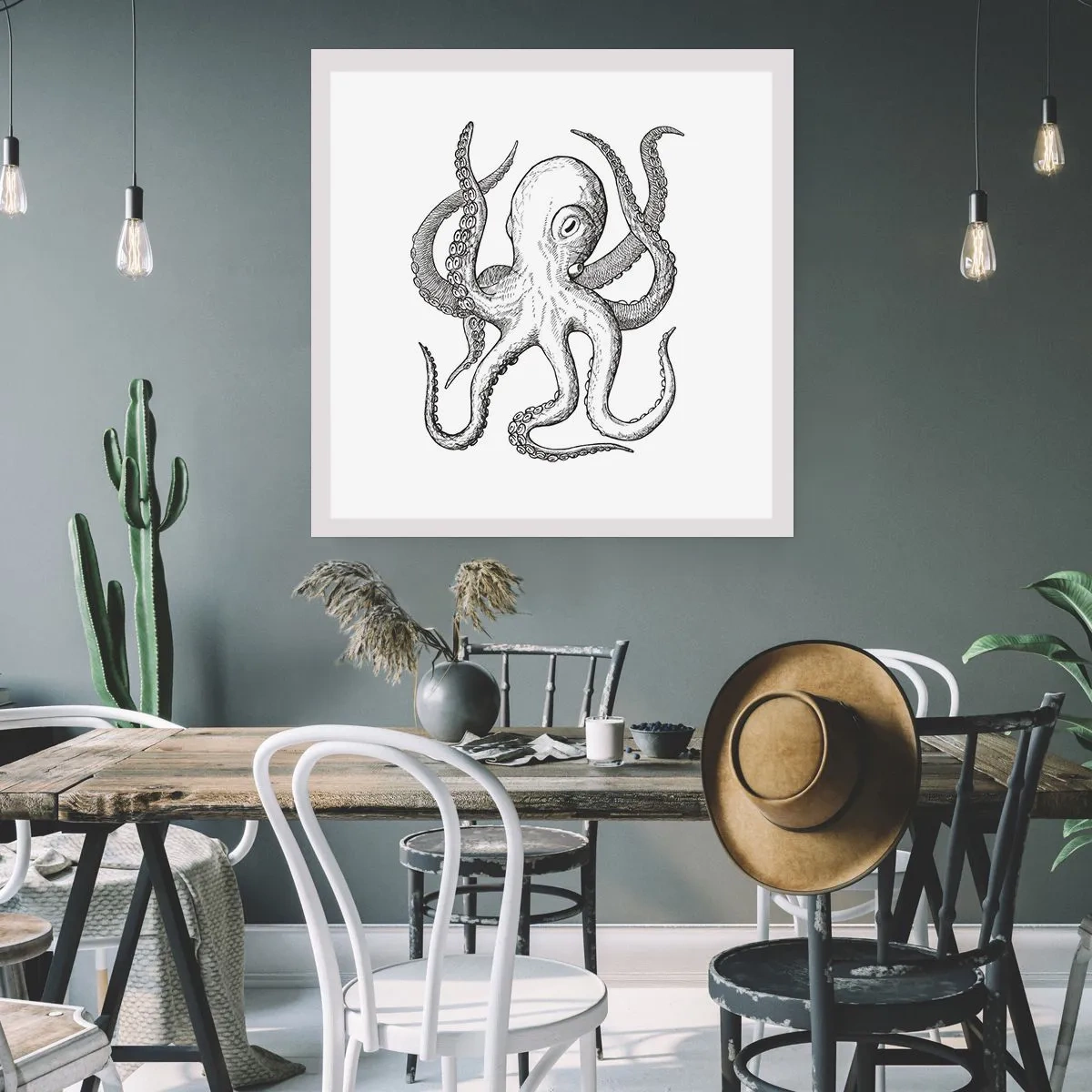 Poster - Dancing with the Waves - 30x30 cm