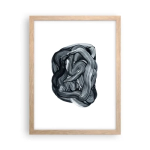 Poster in light oak frame - It's Not So simple - 30x40 cm