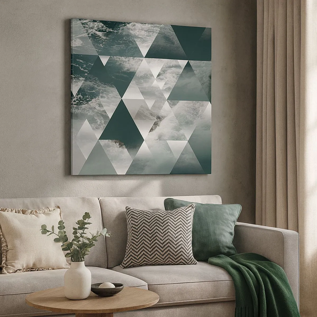 Canvas picture - Crystal Perspective - 30x30 cm