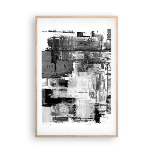 Poster in light oak frame - Grey is Beautiful - 61x91 cm