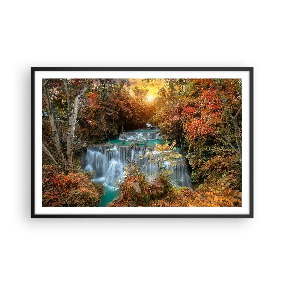 Poster in black frame - Hidden Forest Treasure - 91x61 cm