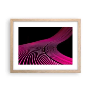 Poster in light oak frame - Alley of Light - 40x30 cm