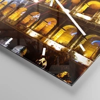 Clock face with lines