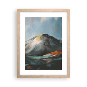 Poster in light oak frame - Raw and Beautiful - 30x40 cm