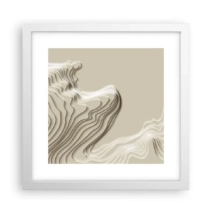 Poster in white frmae - Topography of Art. - 30x30 cm