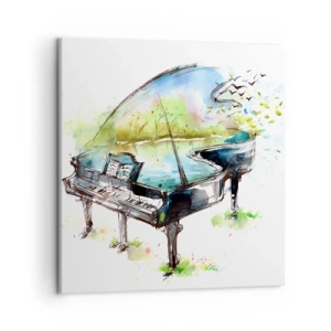 Canvas picture - Enchanted in Music - 50x50 cm