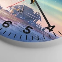 Clock face with numbers