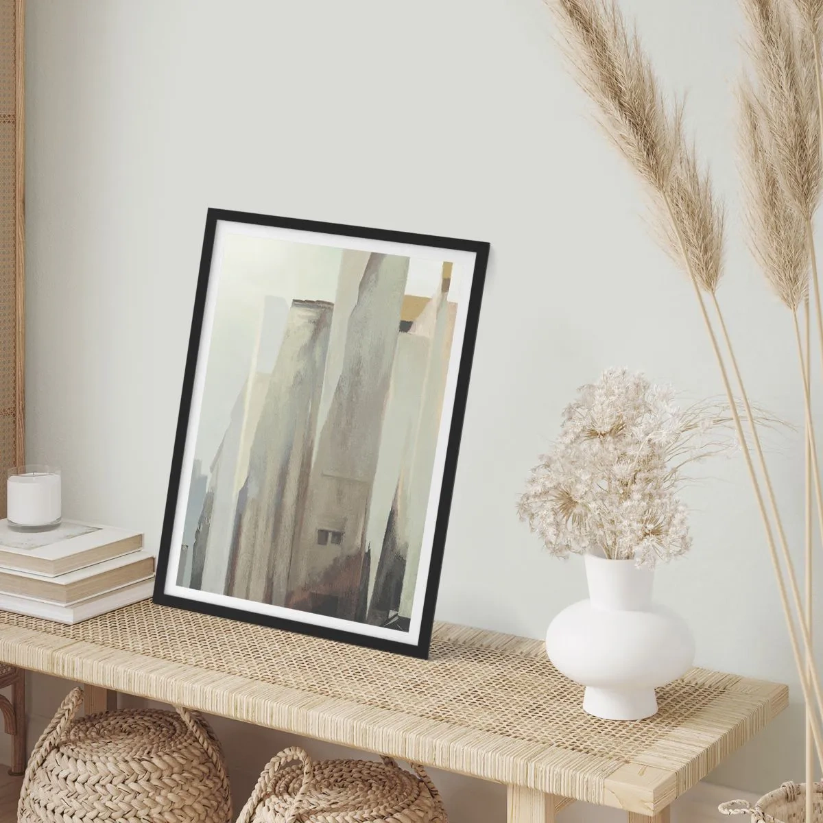 Poster in black frame - Dream of a City - 30x40 cm