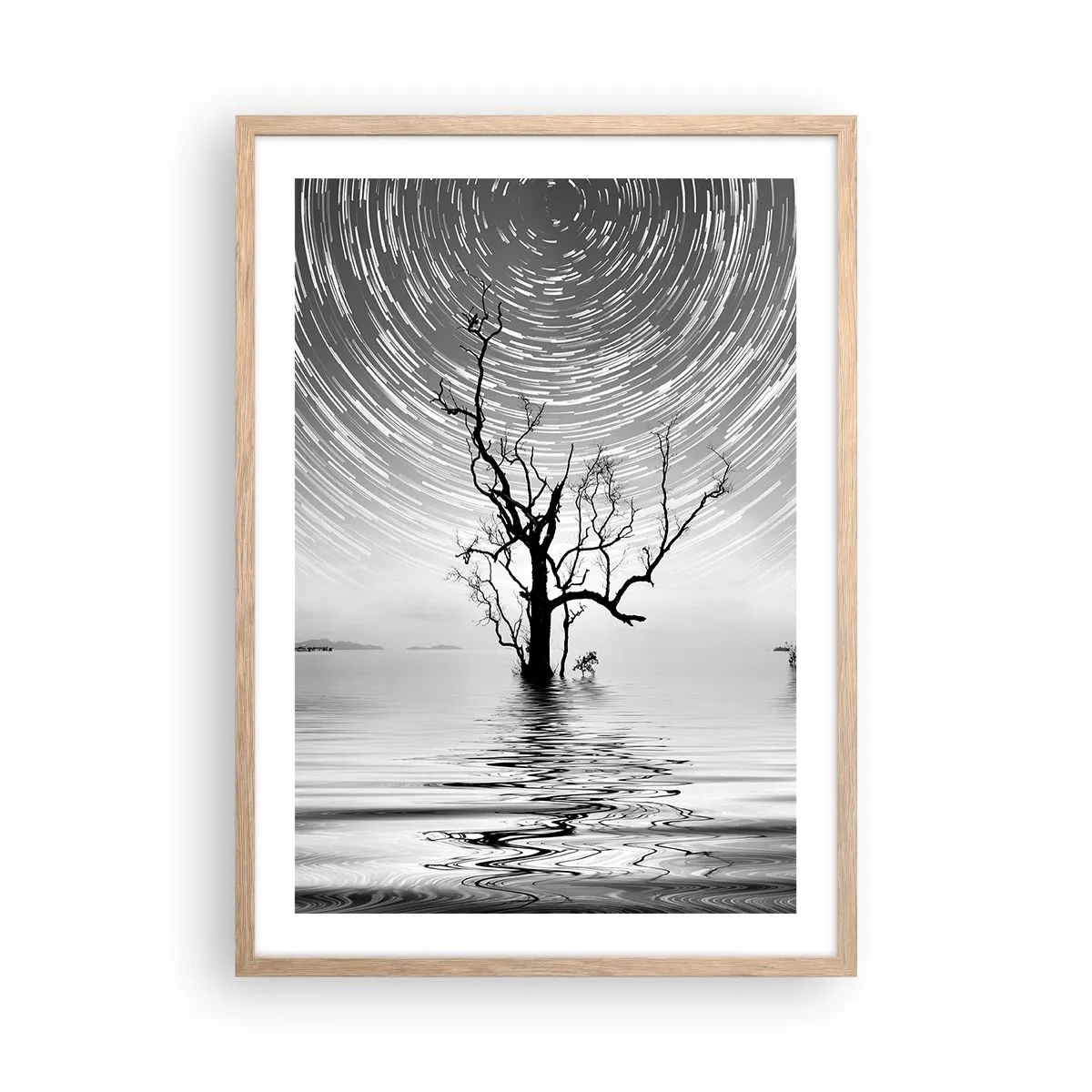Poster in light oak frame - Symphony of Nature - 50x70 cm