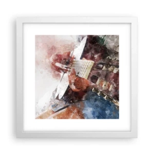 Poster in white frmae - And What do You Think? - 30x30 cm