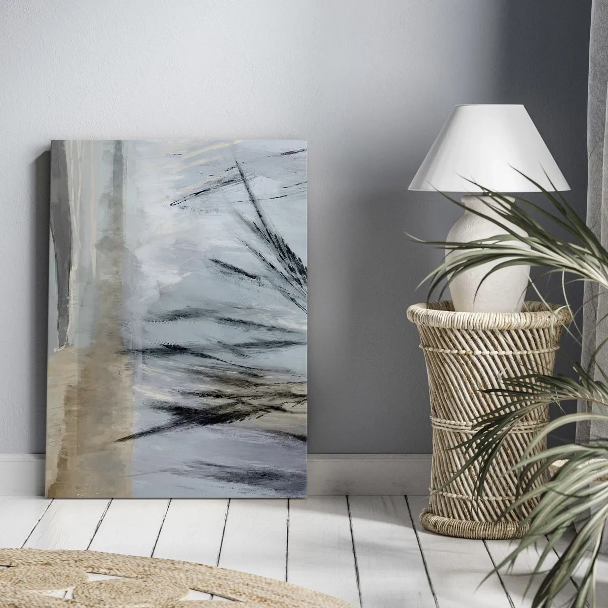 Canvas picture - Winter Fields - 80x120 cm