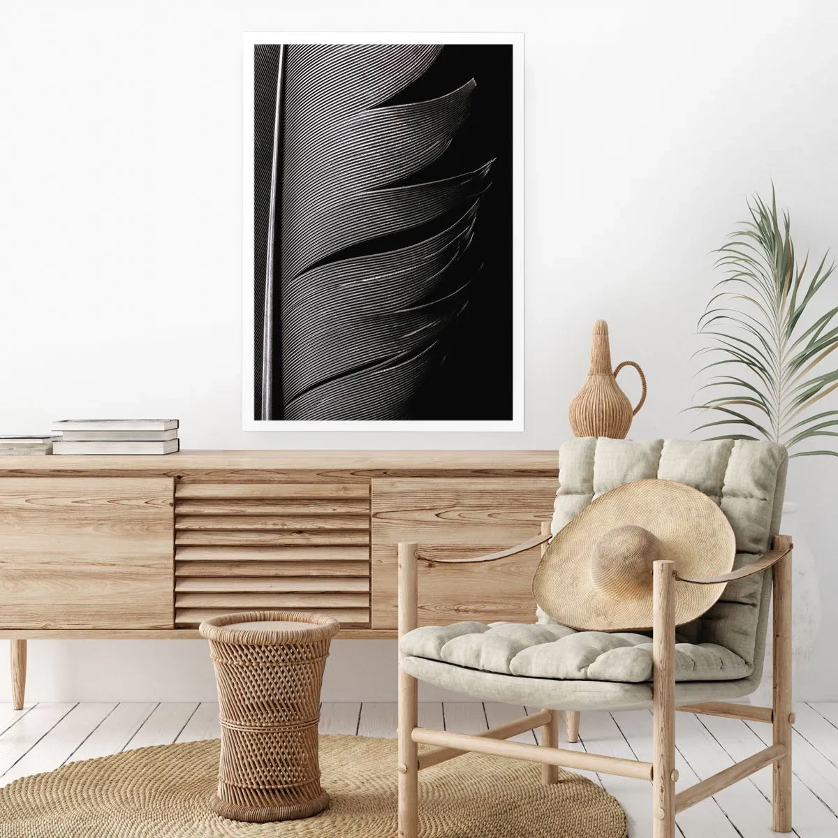 Poster - Feather - Wonderful Constract - 70x100 cm