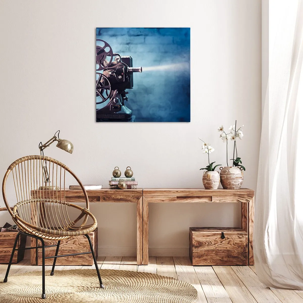 Canvas picture - Once Upon a Time at the Cinema - 40x40 cm